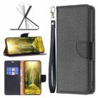For Nokia G11 / G21 Litchi Texture Pure Color Horizontal Flip Leather Phone Case(Black) - 1