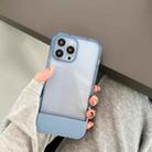 TPU + PC Stool Holder Phone Case For iPhone 13(Blue) - 1