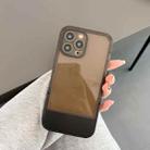 TPU + PC Stool Holder Phone Case For iPhone 13 Pro(Black) - 1