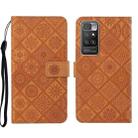 For Xiaomi Redmi 10 Ethnic Style Embossed Pattern Leather Phone Case(Brown) - 1