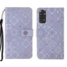 For Xiaomi Redmi Note 11 4G Global Ethnic Style Embossed Pattern Leather Phone Case(Purple) - 1