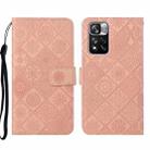 For Xiaomi Redmi Note 11 Pro Ethnic Style Embossed Pattern Leather Phone Case(Pink) - 1
