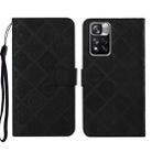 For Xiaomi Redmi Note 11 Pro Ethnic Style Embossed Pattern Leather Phone Case(Black) - 1