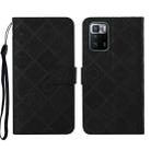 For Xiaomi Redmi Note 10 Pro 5G Ethnic Style Embossed Pattern Leather Phone Case(Black) - 1