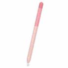 DUX DUCIS Rainbow Gradient Silicone Stylus Protective Case for Apple Pencil 2 / Pro(Gradient Pink) - 1