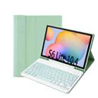 A610B Candy Color Bluetooth Keyboard Leather Case with Pen Slot For Samsung Galaxy Tab S6 Lite 10.4 inch SM-P610 / SM-P615(Light Green) - 1