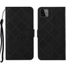 For Samsung Galaxy A22 5G Ethnic Style Embossed Pattern Leather Phone Case(Black) - 1