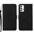 For Samsung Galaxy A32 4G Ethnic Style Embossed Pattern Leather Phone Case(Black) - 1