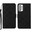 For Samsung Galaxy A33 5G Ethnic Style Embossed Pattern Leather Phone Case(Black) - 1