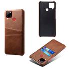 For OPPO Realme C12 Calf Texture PC + PU Leather Back Cover with Dual Card Slots(Brown) - 2