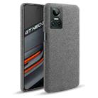 For OPPO Realme GT Neo3 Cloth Texture PC + Nylon Back Case(Grey) - 1