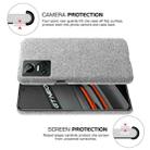 For OPPO Realme GT Neo3 Cloth Texture PC + Nylon Back Case(Light Grey) - 1