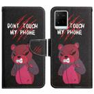 For vivo Y21 / Y21S / Y33S Painted Pattern Flip Leather Phone Case(Red Bear) - 1