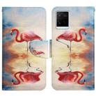 For vivo Y21 / Y21S / Y33S Painted Pattern Flip Leather Phone Case(Flamingo) - 1