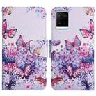 For vivo Y21 / Y21S / Y33S Painted Pattern Flip Leather Phone Case(Bright Butterfly) - 1