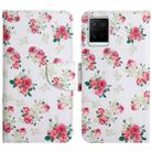 For vivo Y21 / Y21S / Y33S Painted Pattern Flip Leather Phone Case(Red Peony) - 1