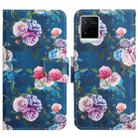 For vivo Y21 / Y21S / Y33S Painted Pattern Flip Leather Phone Case(Fluorescent Rose) - 1