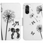 For Xiaomi Redmi K40 Painted Pattern Flip Leather Phone Case(Dandelion) - 1