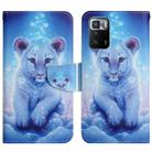 For Xiaomi Redmi Note 10 Pro 5G Painted Pattern Flip Leather Phone Case(Little Leopard) - 1