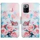For Xiaomi Redmi Note 10 Pro 5G Painted Pattern Flip Leather Phone Case(Peony Butterfly) - 1