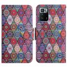 For Xiaomi Redmi Note 10 Pro 5G Painted Pattern Flip Leather Phone Case(Kaleidoscope) - 1