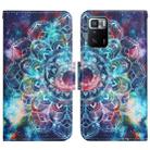 For Xiaomi Redmi Note 10 Pro 5G Painted Pattern Flip Leather Phone Case(Starry Mandala) - 1