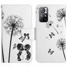 For Xiaomi Redmi Note 11 5G China Painted Pattern Flip Leather Phone Case(Dandelion) - 1