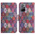 For Xiaomi Redmi Note 11 5G China Painted Pattern Flip Leather Phone Case(Kaleidoscope) - 1