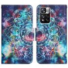 For Xiaomi Redmi Note 11 Pro 5G China Painted Pattern Flip Leather Phone Case(Starry Mandala) - 1