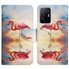 For Xiaomi Mi 11T Painted Pattern Flip Leather Phone Case(Flamingo) - 1