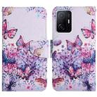 For Xiaomi Mi 11T Painted Pattern Flip Leather Phone Case(Bright Butterfly) - 1