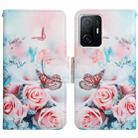 For Xiaomi Mi 11T Painted Pattern Flip Leather Phone Case(Peony Butterfly) - 1