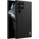 For Samsung Galaxy S22 Ultra 5G imak LX-5 Series PC + TPU Phone Case with Screen Protector(Carbon Fiber Texture) - 1