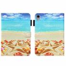 For iPad mini 6 Cross Texture Painted Smart Leather Tablet Case(Star) - 1