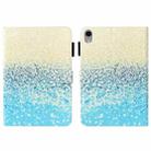For iPad mini 6 Cross Texture Painted Smart Leather Tablet Case(Blue Sand) - 1