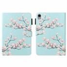 For iPad mini 6 Cross Texture Painted Smart Leather Tablet Case(Magnolia) - 1