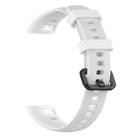 Silicone Watch Band for Huawei Honor Band 4 & 5(White) - 1