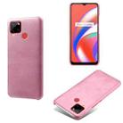 For OPPO Realme C12 Calf Texture PC + PU Phone Case(Pink) - 1