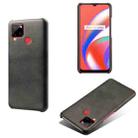 For OPPO Realme C12 Calf Texture PC + PU Phone Case(Black) - 1