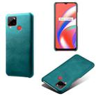 For OPPO Realme C12 Calf Texture PC + PU Phone Case(Green) - 1