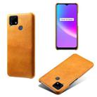 For OPPO Realme C25 Calf Texture PC + PU Phone Case(Orange) - 1