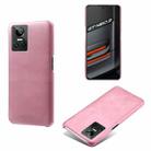 For OPPO Realme GT Neo3 Calf Texture PC + PU Phone Case(Pink) - 1