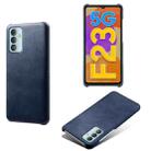 For Samsung Galaxy F23 5G Calf Texture PC + PU Phone Case(Blue) - 1