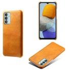 For Samsung Galaxy M23 5G Calf Texture PC + PU Phone Case(Orange) - 1