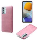 For Samsung Galaxy M23 5G Calf Texture PC + PU Phone Case(Pink) - 1