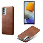 For Samsung Galaxy M23 5G Calf Texture PC + PU Phone Case(Brown) - 1