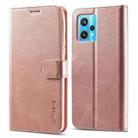 For OPPO Realme 9 4G/ Realme 9 Pro+ LC.IMEEKE Calf Texture Leather Phone Case(Rose Gold) - 1