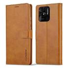 For Xiaomi Redmi 10C LC.IMEEKE Calf Texture Leather Phone Case(Brown) - 1