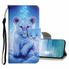 For Samsung Galaxy A23 5G Colored Drawing Pattern Flip Leather Case(Little Leopard) - 1