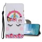 For Xiaomi Redmi 10C Colored Drawing Pattern Flip Leather Case(Crown Unicorn) - 1